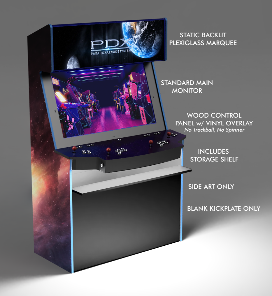 4 Player Arcade ECO Slim Affordable Multicade — Paradox Arcade Systems